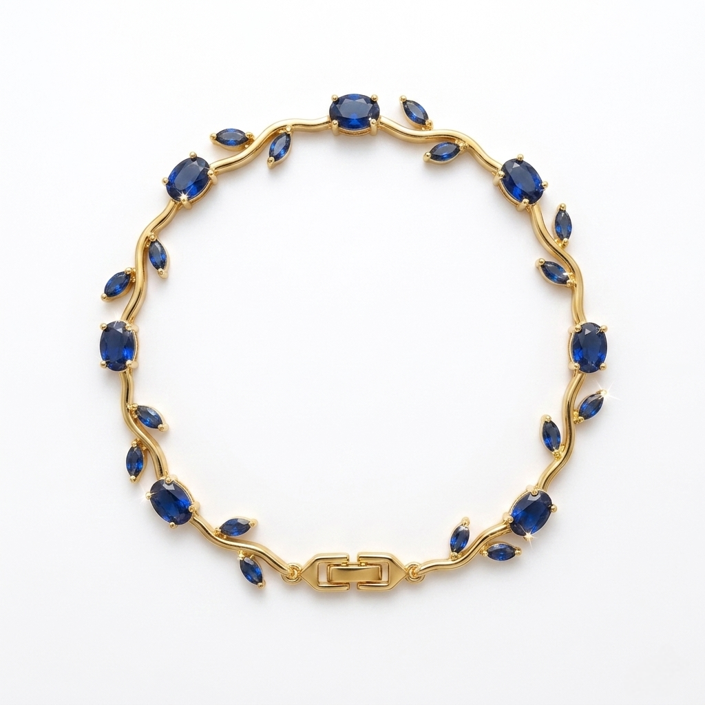 Tulip Bracelet (Gold Blue)🌷
