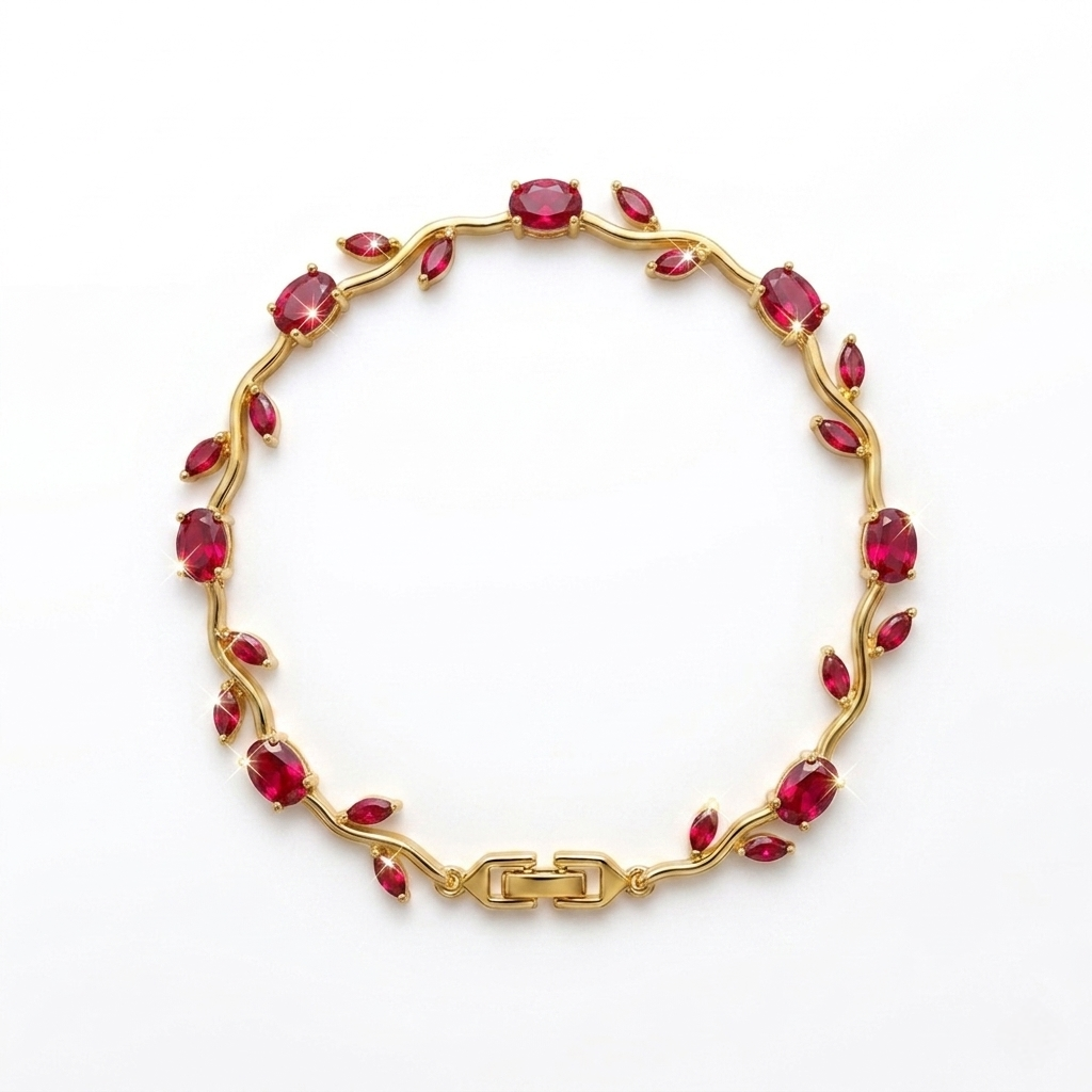 Tulip Bracelet (Gold Red)🌷