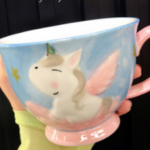 Cute Ceramic Oatmeal Mug